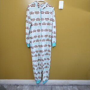 Fox Print Adult Onesie / Halloween Costume S
